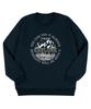 BEMIGHTY Circle Mountain Oversized Brushed Sweatshirt [Black]