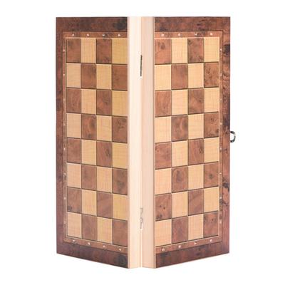3in1 Portable Wooden Chessboard Folding Board Chess Game For Party Family Activities (29*29cm)