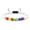 Multicolor Volcanic Lava Stone and Turquoise Tiger Eye Bead Yoga Bracelet