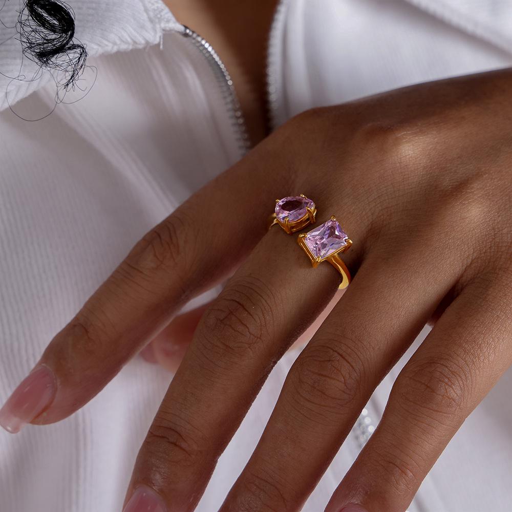 

Регулируемое открытое кольцо из титановой стали: Универсальный, модный, легкий, роскошный, устойчивый к выцветанию. Size 7