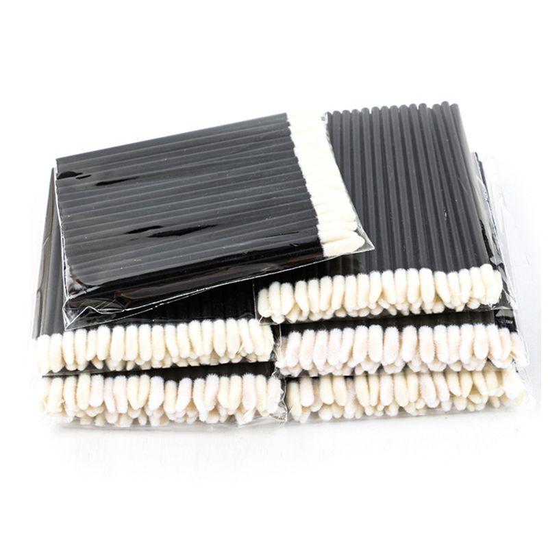 ABJI-1000PCS Portable Lip Brush Disposable Lipstick Brush Black Beauty Makeup Tools Portable