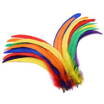 20 Stück 25-30cm Hahnenfedern Hochzeit Basteln DIY Naturfeder Handarbeit Party Feder Karneval Kopfschmuck Dekoration