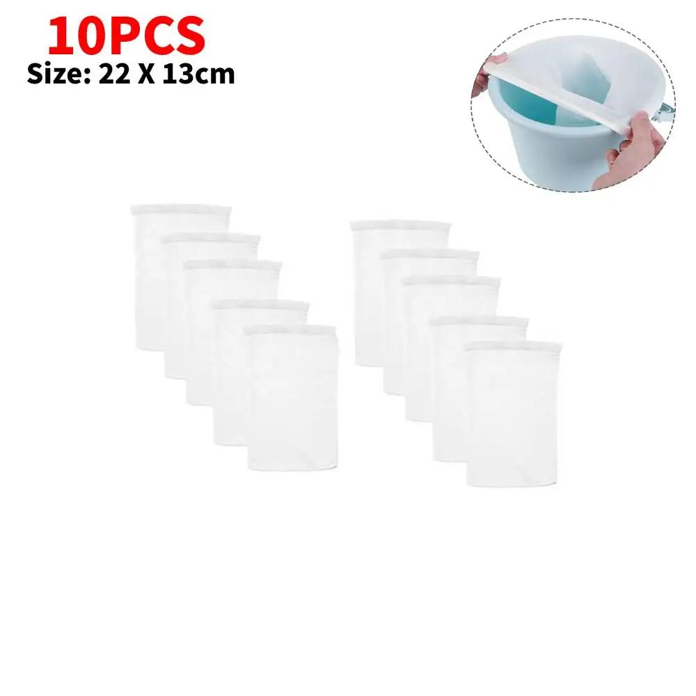 10/20/50/100pcs Filter Storage Pool Skimmer Socks Nylon Swimming Pool Filter Socks For Baskets Skimmers White Pool Supply