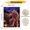 Disney Oil Painting Kit Canvas Magical Night DIY Home Decor Gift Kit for Art Lovers