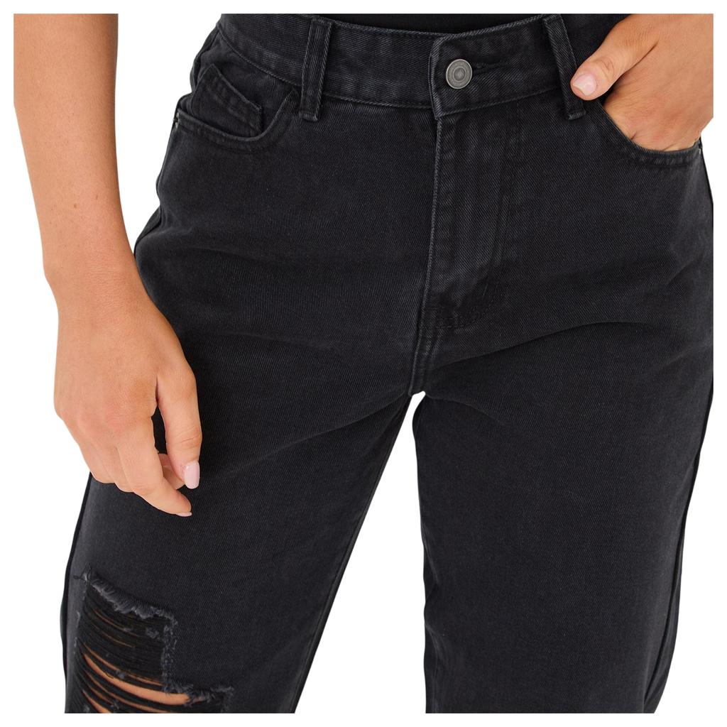 I Saw It First Womens/Ladies Cotton Denim Mom Jeans