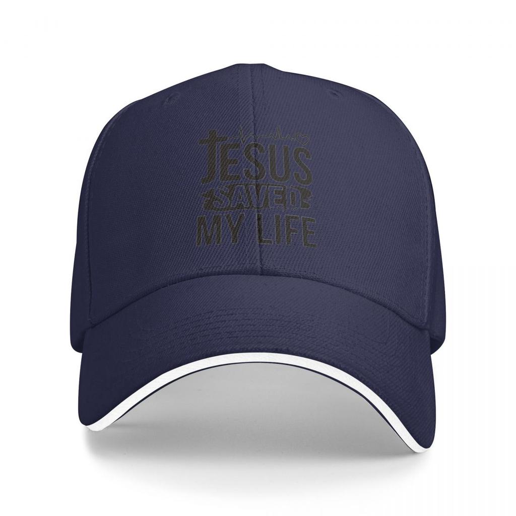 Unisex Baseball Hats Jesus Saved My Life Logo Outdoor Streetwear Summer Sports Baseball Caps Hip Hop Cap Casquette Hats