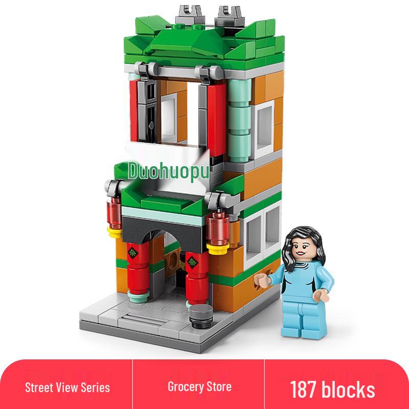 Lele Brothers Compatible Building Blocks: Educational Interlocking House Model for Kids