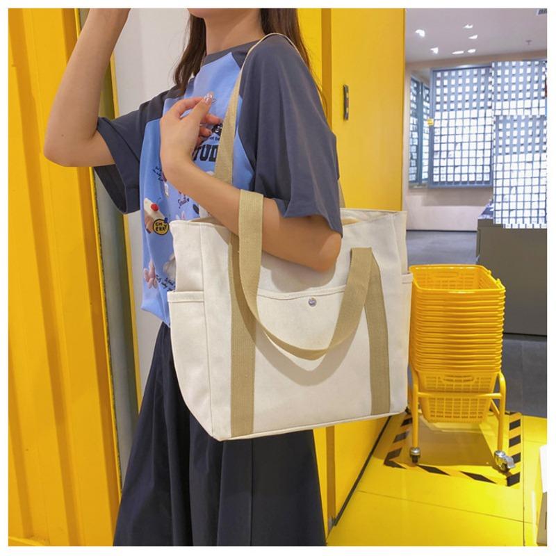 Storage Bag New Women's Bag Stylish and Simple Large-capacity Shoulder Bag Canvas Bag