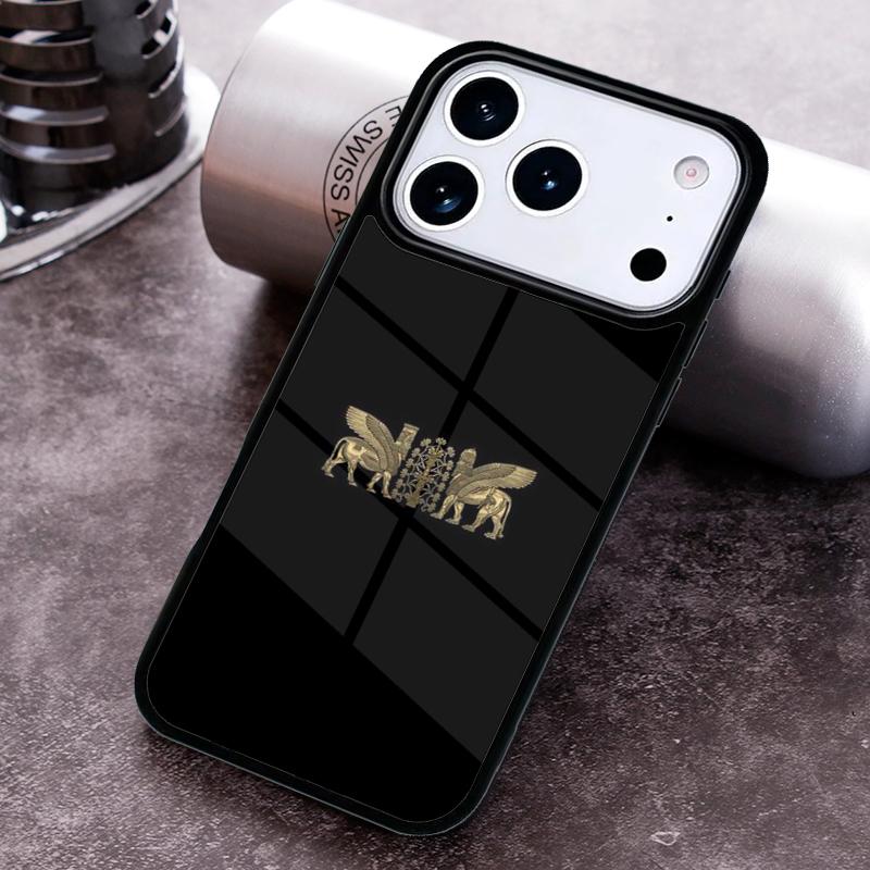 Lamassu Assyrian Mesopotamian Print Phone Case for iPhone 17 16 15 Pro Max Air 14 13 12 11 Plus Shockproof Capa Cover