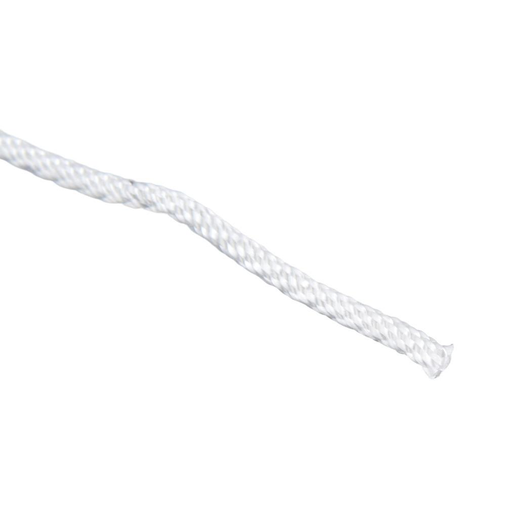 White Pull Cord Nylon Starter Rope Durable Recoil Starter Rope for GX160 Recoil Starter Chain Saw