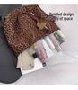 Leopard Print European Retro Tote Bag: Fashionable, Versatile, Large-Capacity Shoulder Handbag for Women