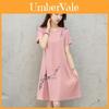 Fashion Summer Womens Casual Elegant Short Sleeve Shift Dress Bright Red And Comfortable Fit