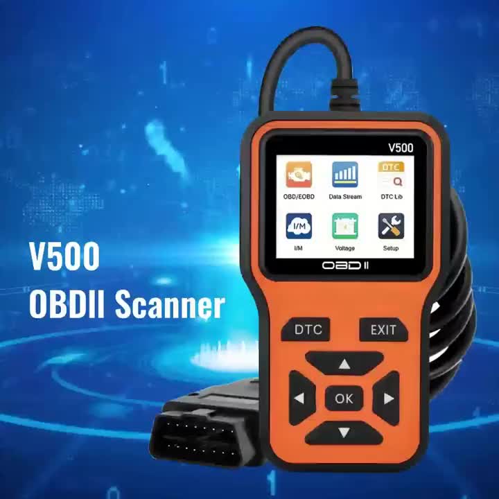 2025 Latest Obd2 Scanner Diagnostic Tool—Complete Engine Code Reader with Data Stream, Input/Management Readiness, Voltage Test, and Erase