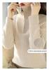 Women's Wool Lapel Cardigan - 2025 Autumn/Winter Half-Zip Knit Pullover Sweater
