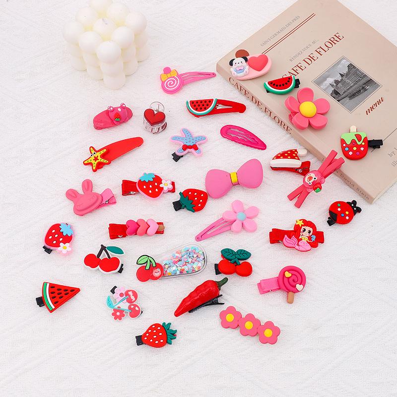 Korean Style Cartoon Candy Color Hair Clip for Girls – Cute, Simple Bangs and Side Clip