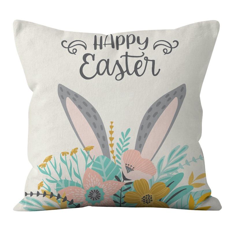 Easter Bunny Pillow Cover Home Pillow Cushion Cover