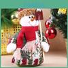 Christmas Santa Snowman Reindeer Desktop Decor With Fabric Material For Holiday Tabletop Display