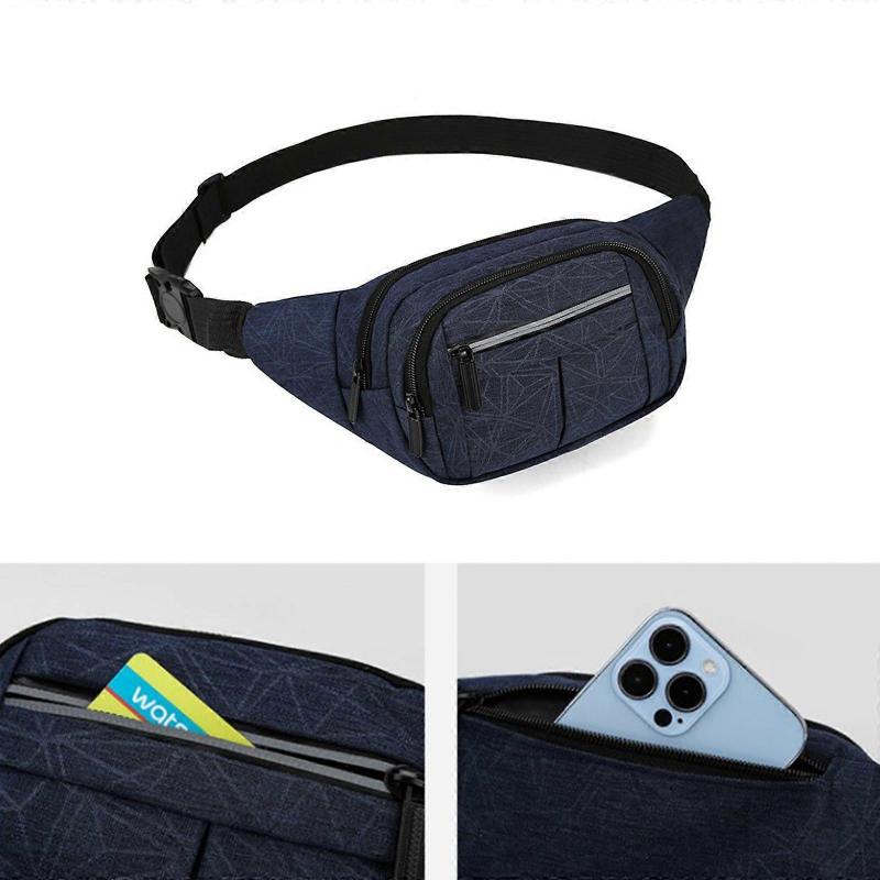 Stylish Crossbody Bag with Adjustable Strap Shoulder Waist Pack Great for Outdoor Activities Red