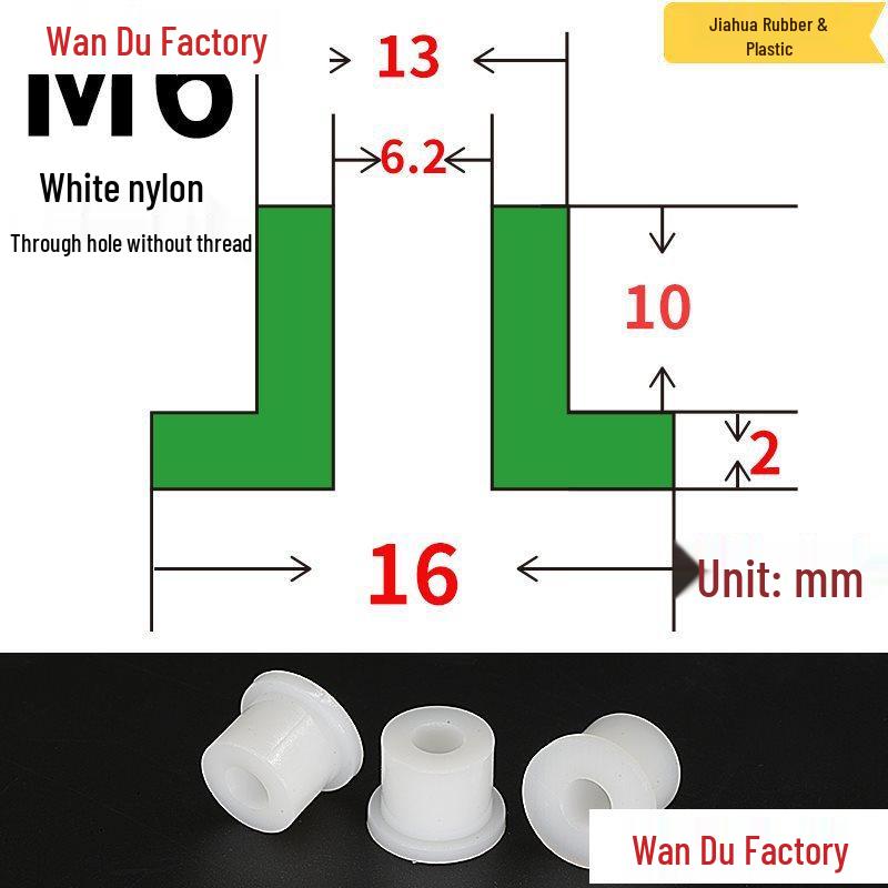 T-Shaped Nylon Insulating Bushing Spacer for M3-M35 Threads