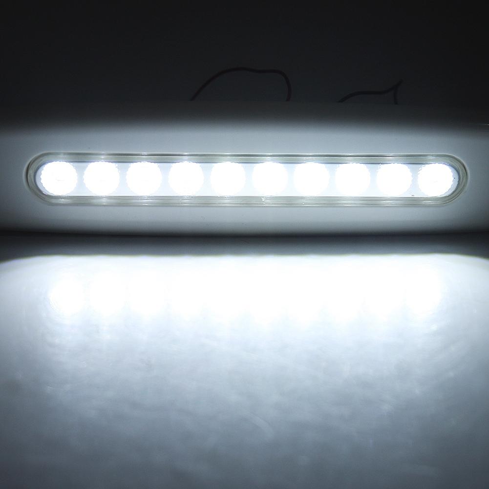 LED Waterproof Durable White Car Yacht RV Trailer Motorhome Sunshade Lamp LED Light 12V 3W