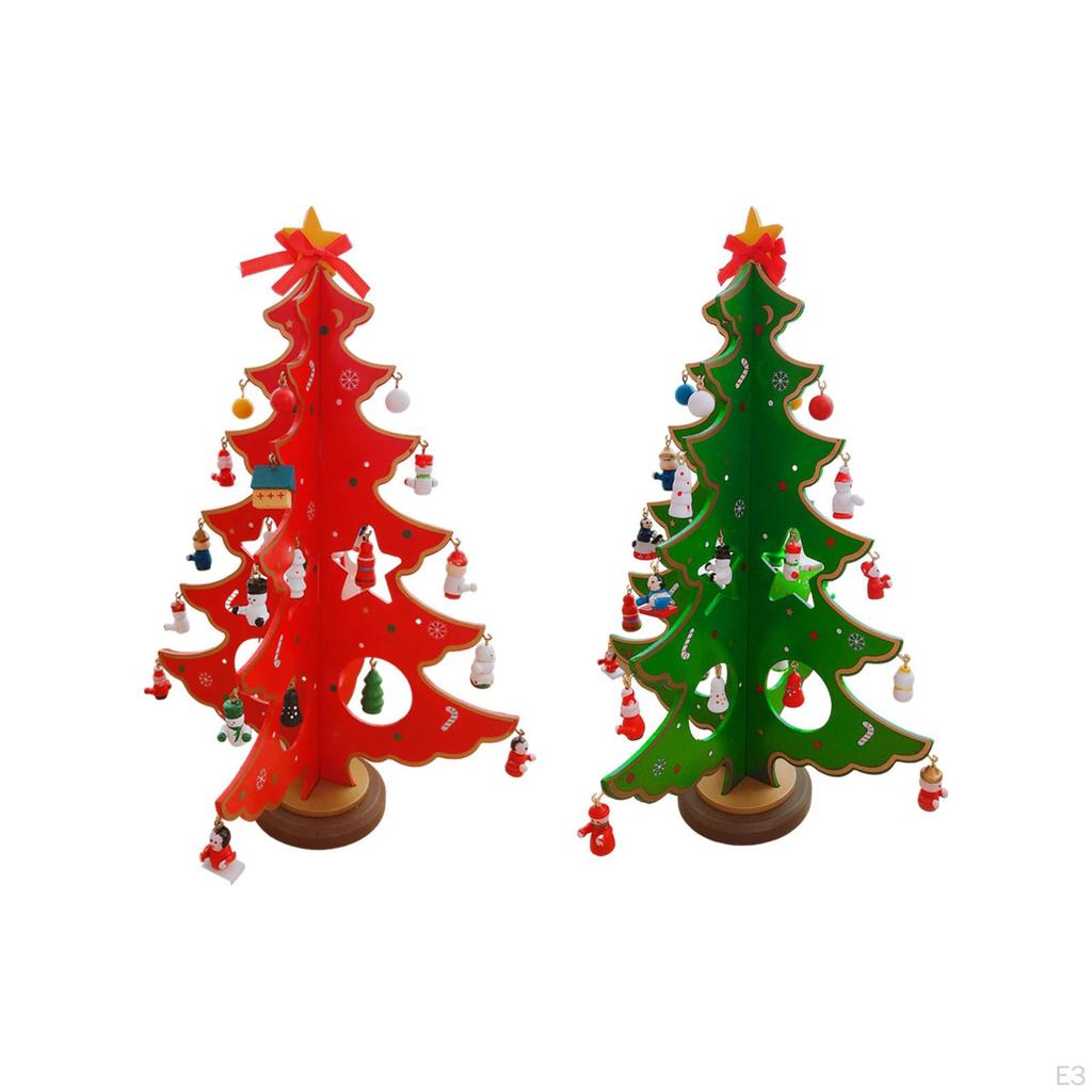 Christmas Tree Table Decor Gift for Home Ornaments DIY Year Celebration