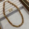 Vintage Yangchun Topaz Spring And Summer Holiday Necklace Set Love Bubble Gum Natural Stone Beaded Necklace 8Mm