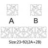 1 Satz Acrylspiegel Wandaufkleber Abnehmbare Wandtattoos für Wohnzimmer Schlafzimmer