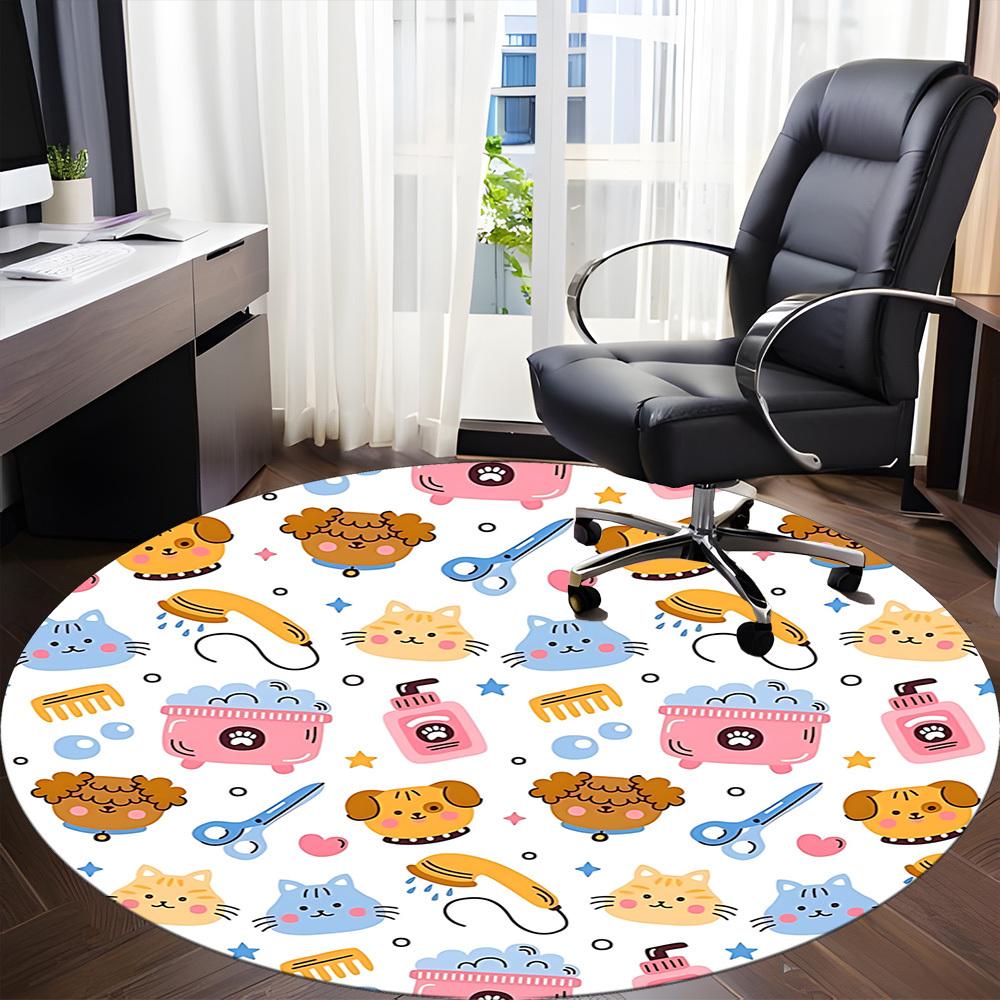1pc Pet Grooming Chair Carpet for Office, Non-slip, Soft and Durable Office Rug for Decoration, Perfect for Office yy251229190