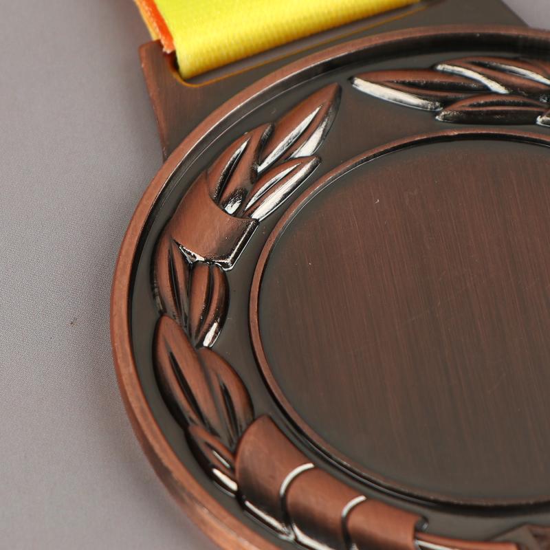 Medaglie di Premiazione in Metallo con Nastro da Collo Stile Oro Argento Bronzo Per Sport Accademia o Qualsiasi Competizione Diametro
