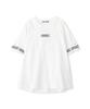 AVIREX T-shirt FADE WASH CUFFS OPEN EMBROIDERY TOPS/783-3934602 women's F off white