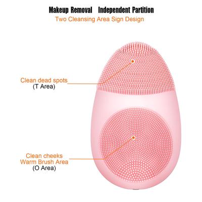 Combo Brosse Nettoyante et Massante Électrique en Silicone Imperméable IPX7 pour le Visage