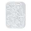 Skull Cats Silicone Mould for Resin Craft Halloween Keychain Pendant Jewelry Making StuFood Grade Material