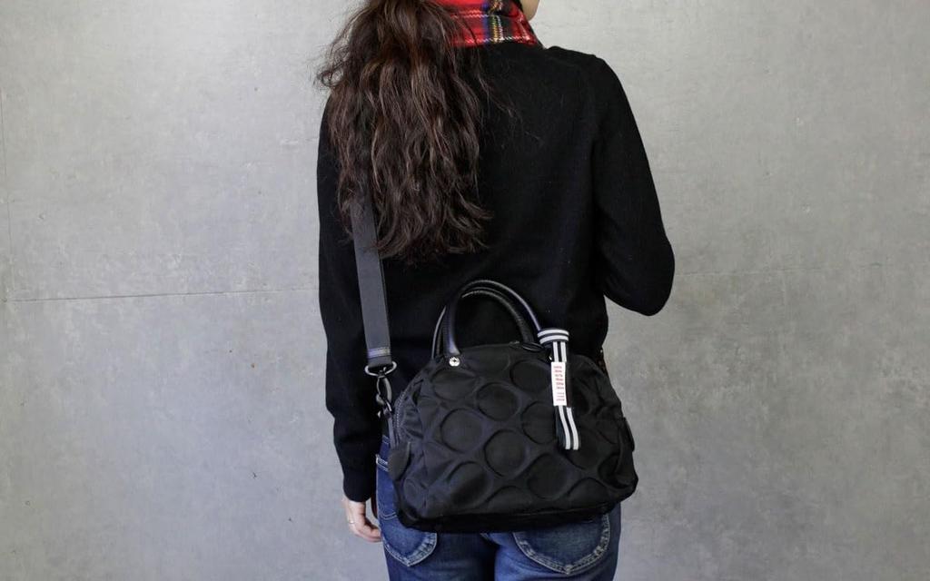 Zita 2WAY Shoulder Bag Water Repellent 1414812 [Basara] (Navy (60))