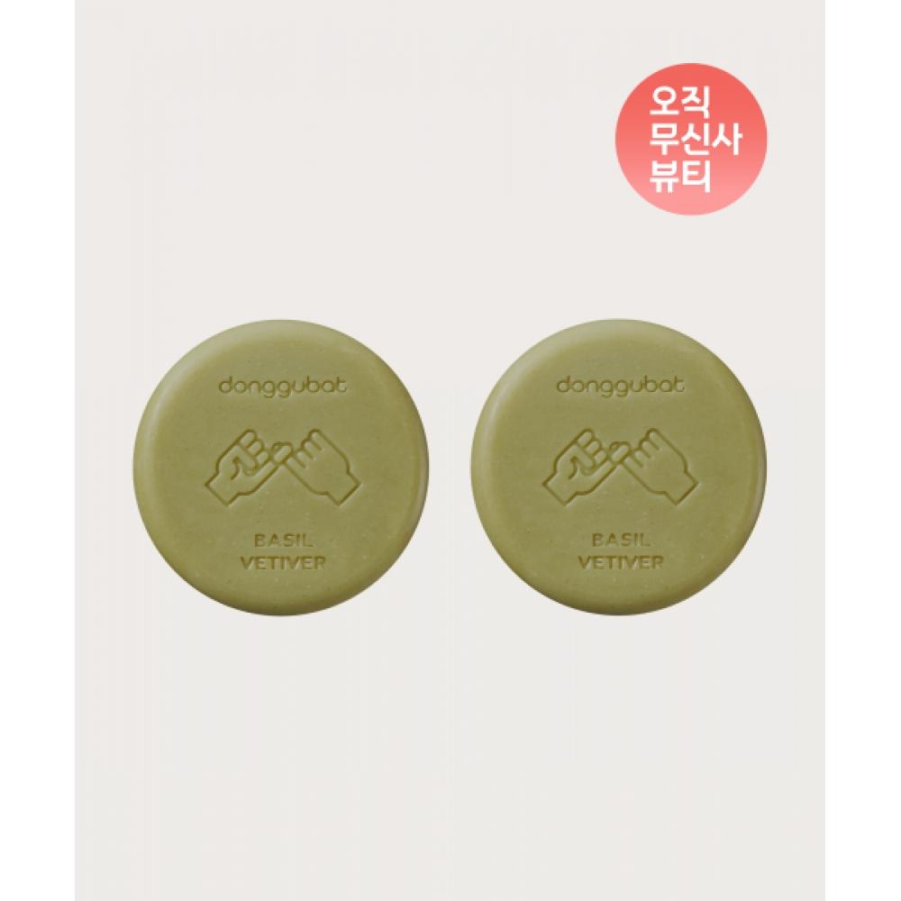 

Donggubat Твердий шампунь для нормального та сухого волосся Базилік Ветивер 2 + Чиста бавовняна сітка для піни FREE