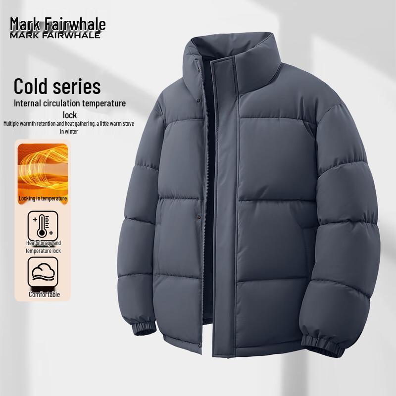 

Мужская куртка-пуховик Mark Fairwhale 2025 с воротником-стойкой и утолщенным наполнителем XL