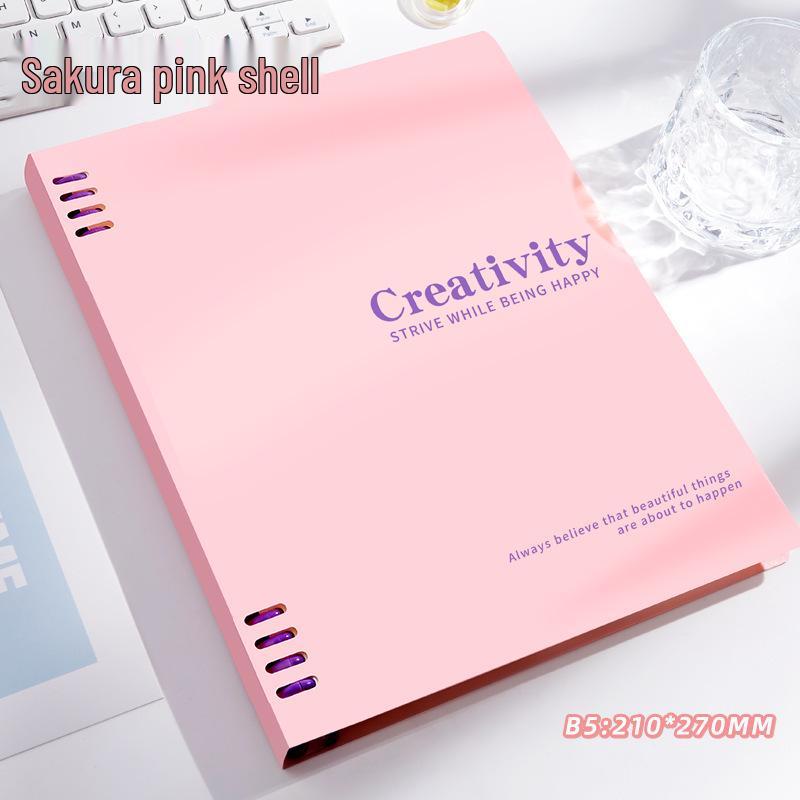 Morandi Color-Blocked B5 Notebook: Vibrant Design, Thick Pages, Versatile for Students