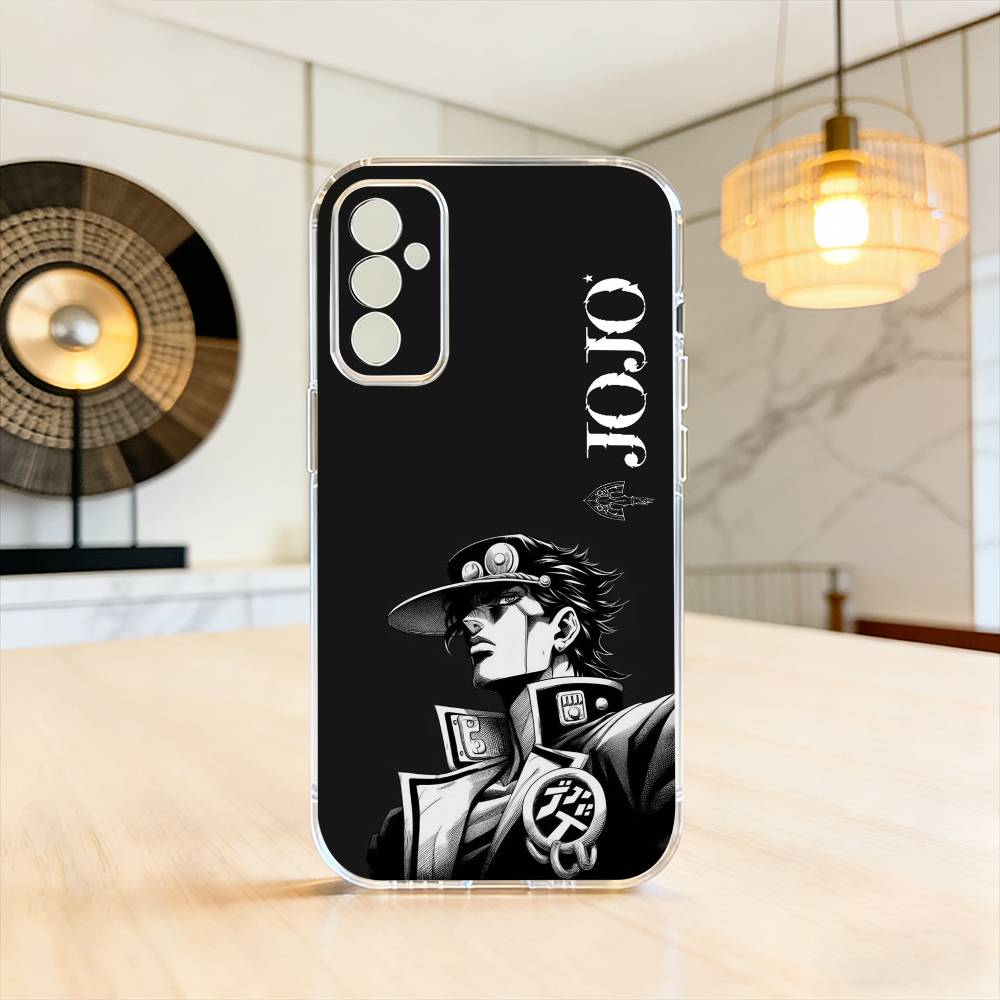 

Jotaro Kujo Star Platinum Phone Case For SamsungA10,12,20,21S,30,31,40,50,51,52,70,71 Transparent Cover Samsung a514g