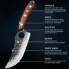 5PCS Professional Kitchen Knife Multipurpose Knife Stainless Steel Boning Knife Set Kitchenware Utility Knife for Cooking Cutting Knife