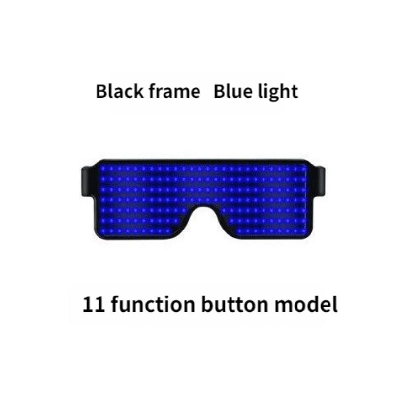 Luminous Glasses Christmas Party Atmosphere Decoration Rechargeable LED Props Stage Dynamic Glasses