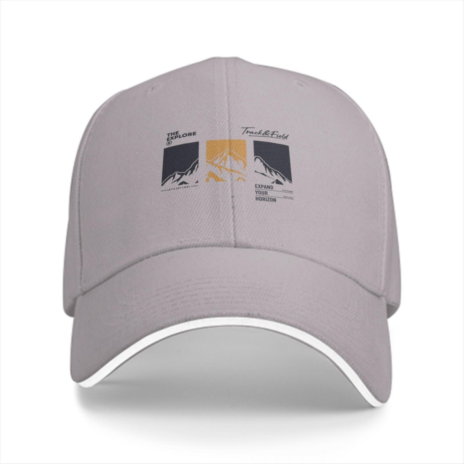 Mountain Explore Graphic Baseball Cap Unisex Casual Polyester Adjustable Adventure Hat One Size