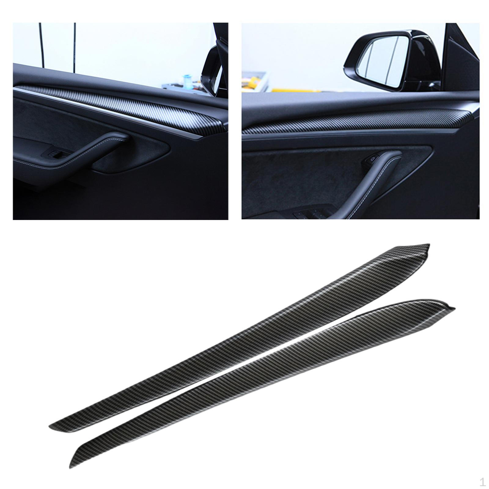 

1 Pair Inner Door Panel Strip Decoration Interior for /Y 20-2021 Car Supplies Accessories Matte Carbon