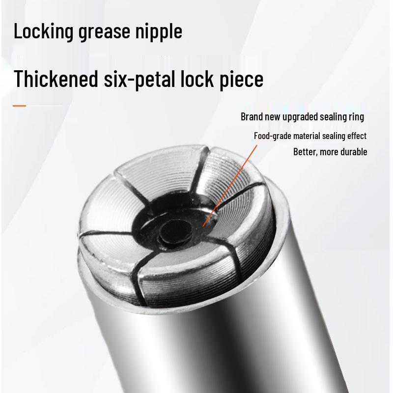 High-Pressure Self-Locking Double Handle Universal Grease Gun Nozzle