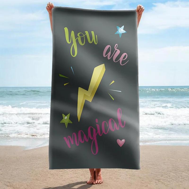 Starry Sky Bath Towels Mysterious Universe Galaxy Beach Towel Bathroom Sport Towel Microfiber Shower Quick Dry Swimming Cover