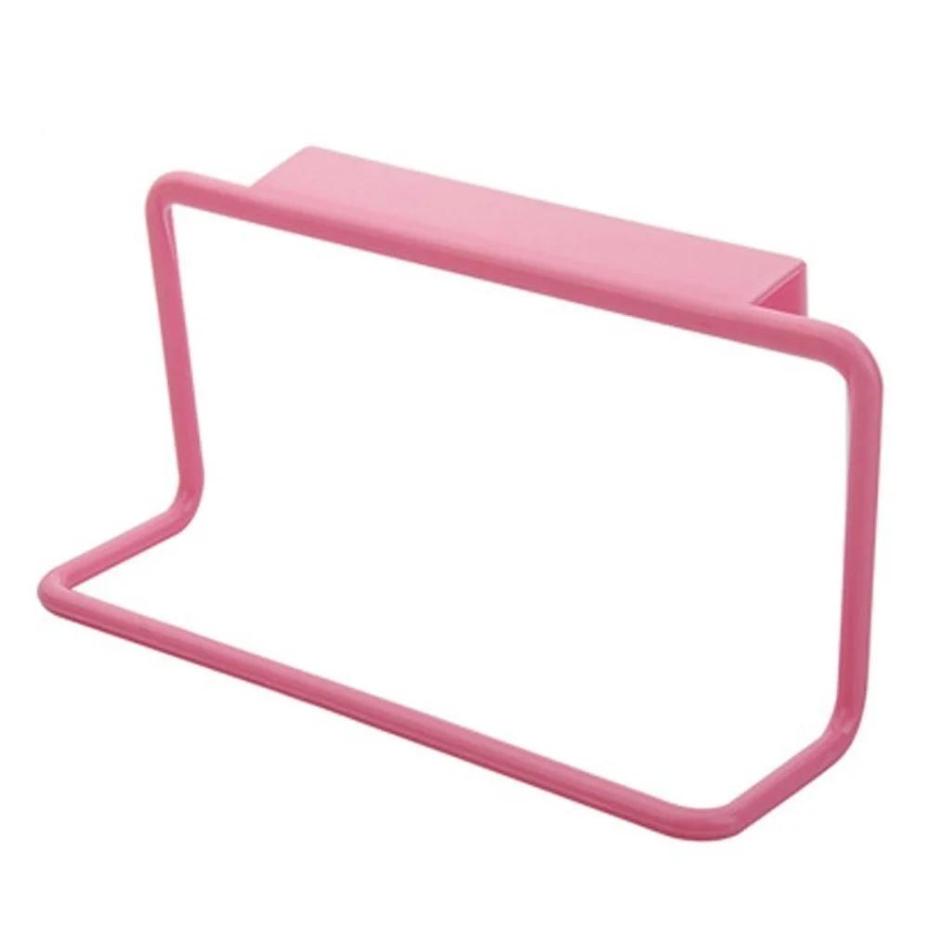 1 Pcs Towel Rack Hanging Holder Organizer Bathroom Kitchen Cabinet Cupboard Hanger Kitchen Accessories