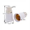 4/10/20/50pcs B22 to E27 Bulb Adapters Bayonet Lamp Base to Screw E26 E27 Bulb Holder Converter Two-Pin Socket to Edison Base