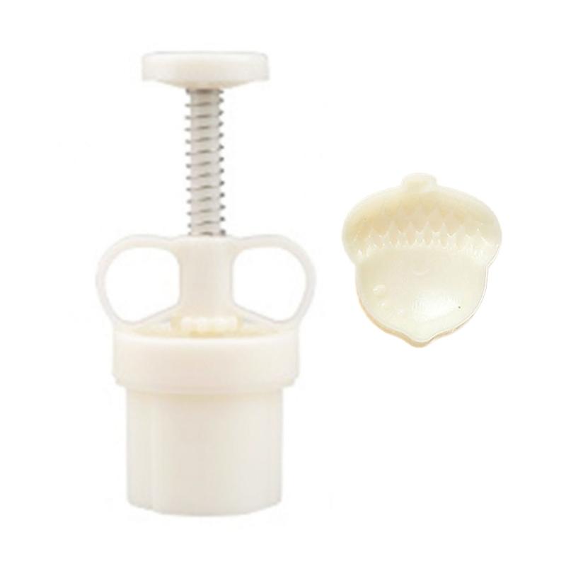 50g Plastic Material Mooncake Moulds Mooncake Stamps Mooncake Mold Acorns Shaped DIY Baking Tool for Mid-Autumn Festival 1
