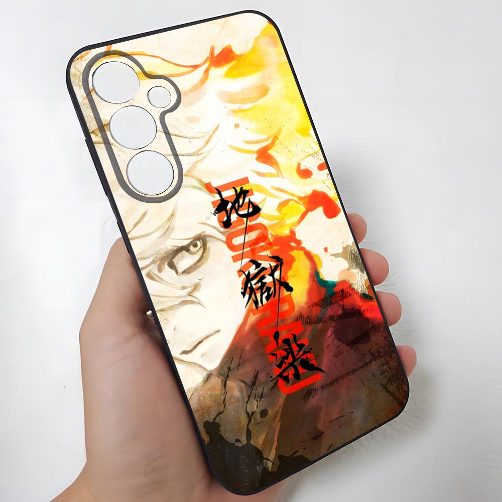 Anime Hells Paradise Phone Case For Samsung S26 Ultra S25 Edge Ultra S23 S22 S21 S20 Ultra Plus S24 Fe Glass Cover