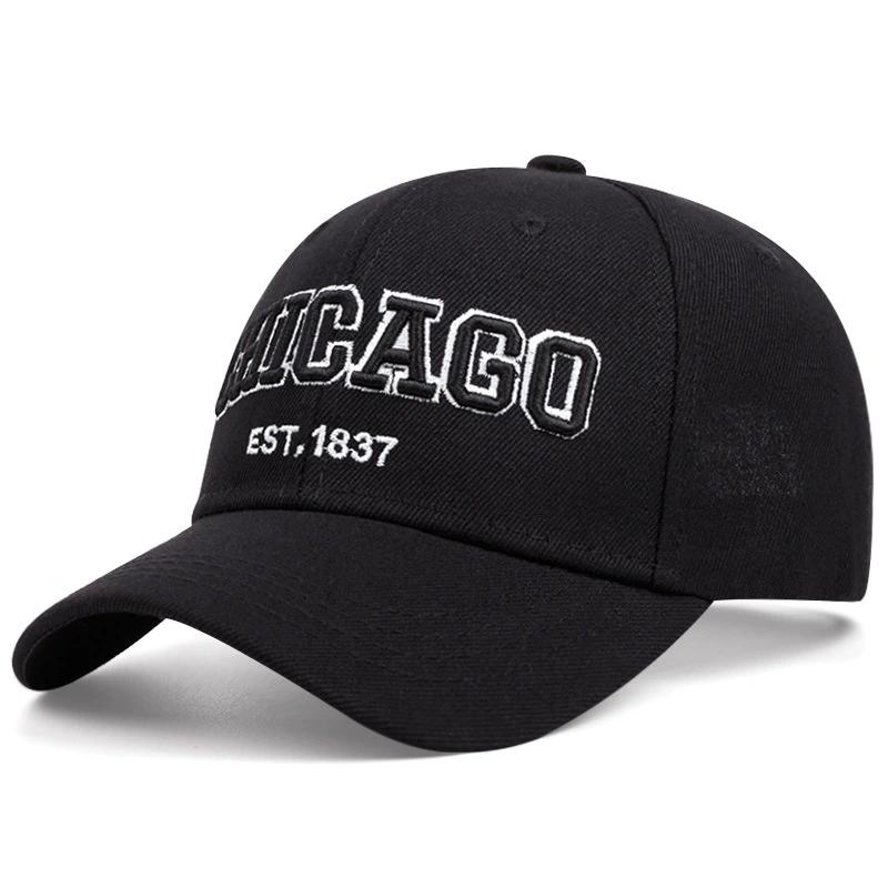 Summer Men Mesh Baseball Cap Outdoor Sport Chicago Letter Snapback Hat For Women Unisex Breathable Caps Hip Hop Trucker Hats