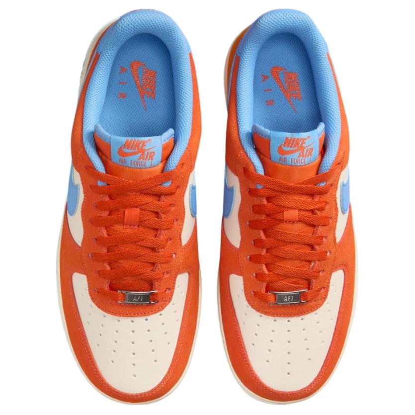 Nike Air Force 1 07 LV8 Safety Orange University Blue Men Sneakers FQ8714-800