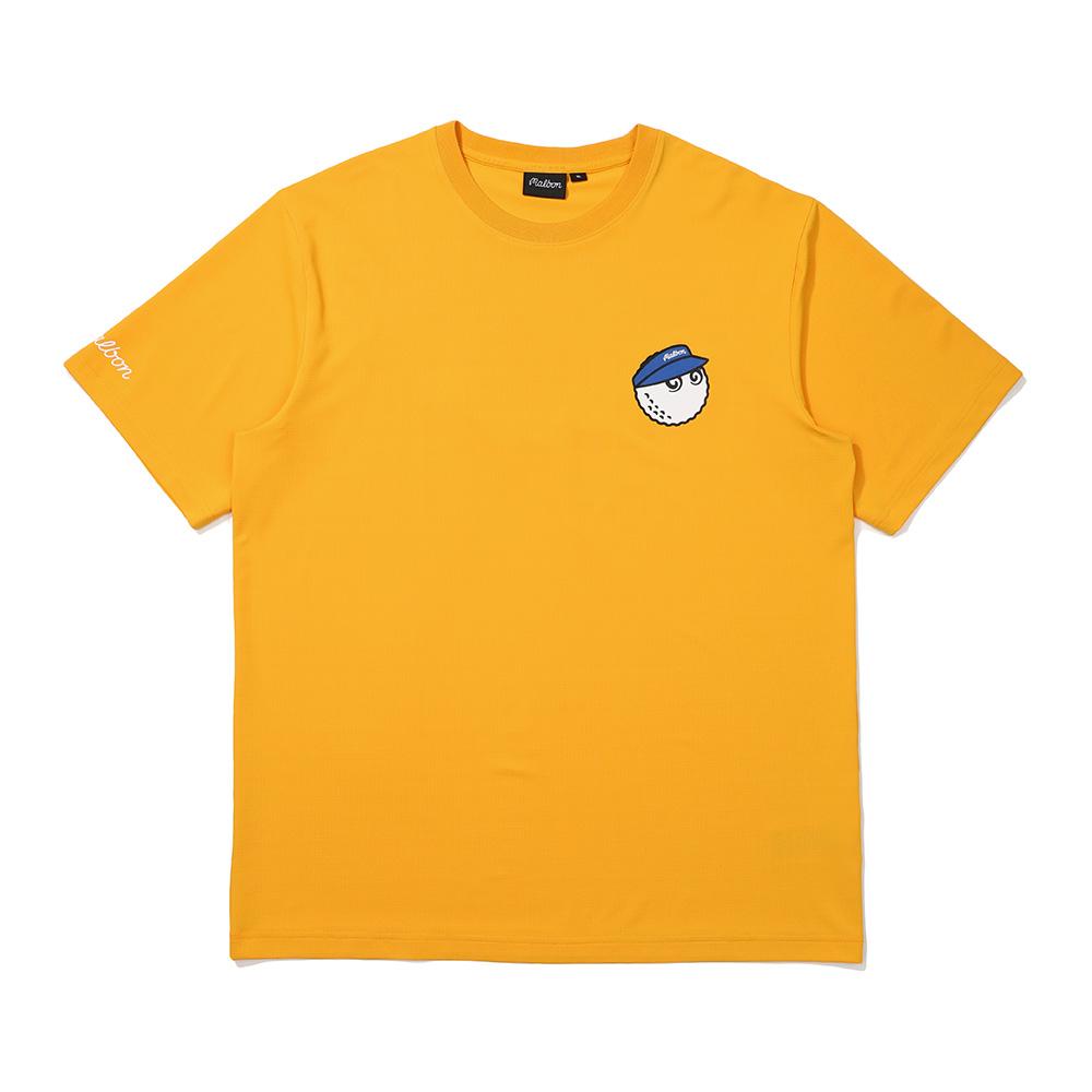 MALBON GOLF Le Club Du Malbon Round T-Shirt Mustard (Man)